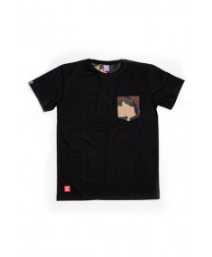 Woodland Camo Pocket Black