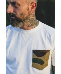 Woodland Camo Pocket White