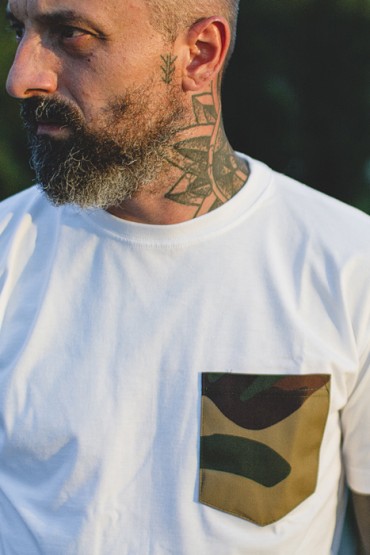 Woodland Camo Pocket White